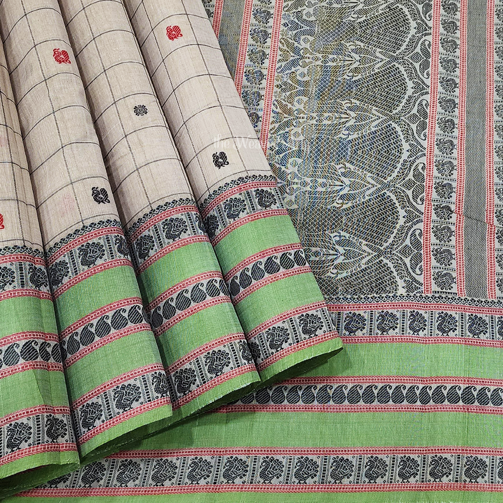 Checks Kanchi Cotton Saree