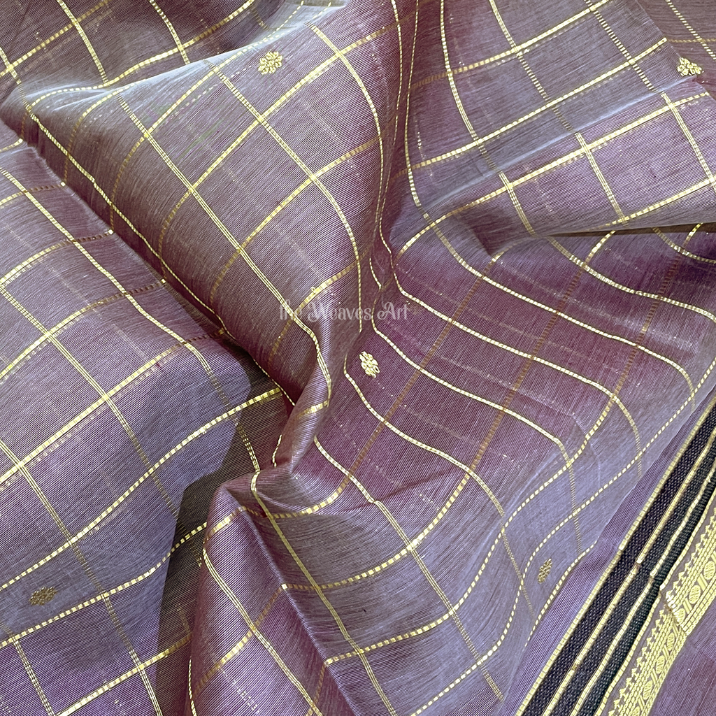 Checks Silk Cotton Sarees