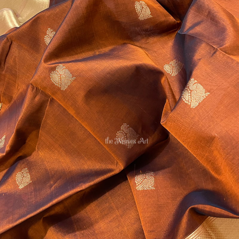 Dual Shade Kanchi Silk Cotton Sarees