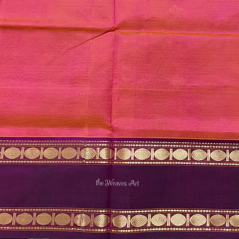 Dual Tone Kanchi Silk Cotton Sarees