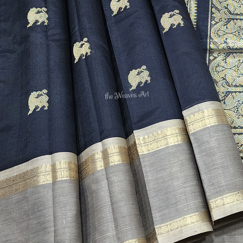 Gaja Yazhi Motifs Kanchipuram Sarees