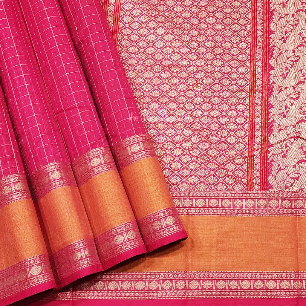 Handloom Kanchi Cotton Saree