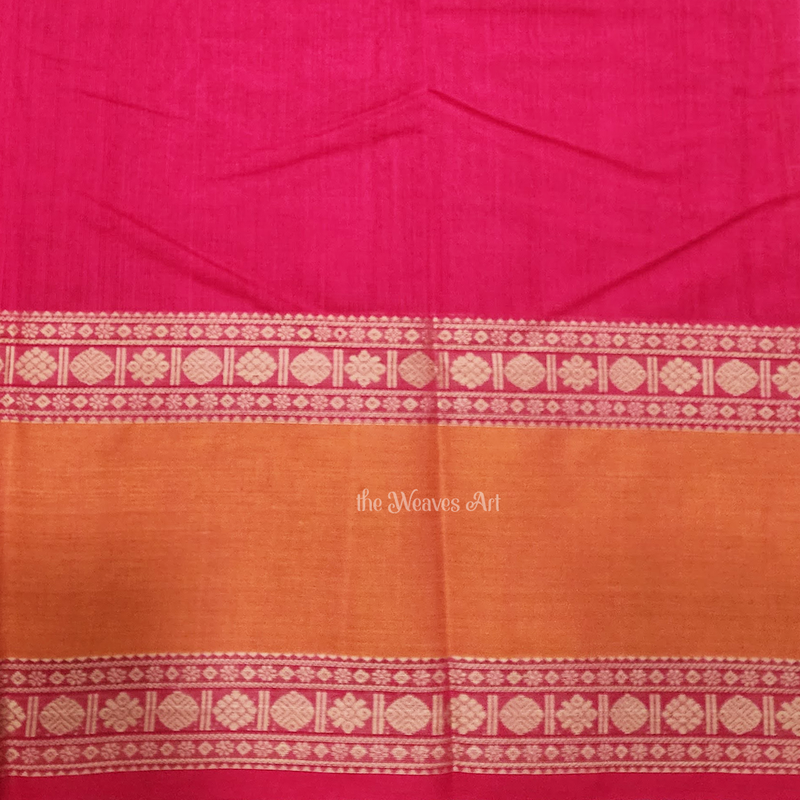 Handloom Kanchi Cotton Saree with Blouse