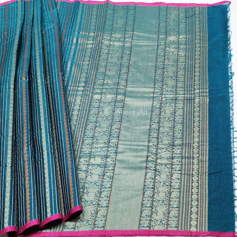 Handloom Kanjivaram Cotton Saree