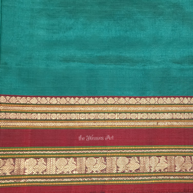 Kanchi Silk Cotton Saree with Blouse