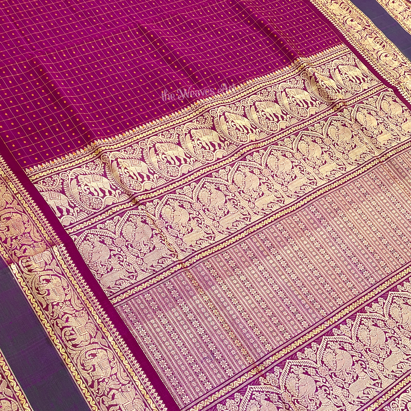 Kanchi Silk Saree with Zari