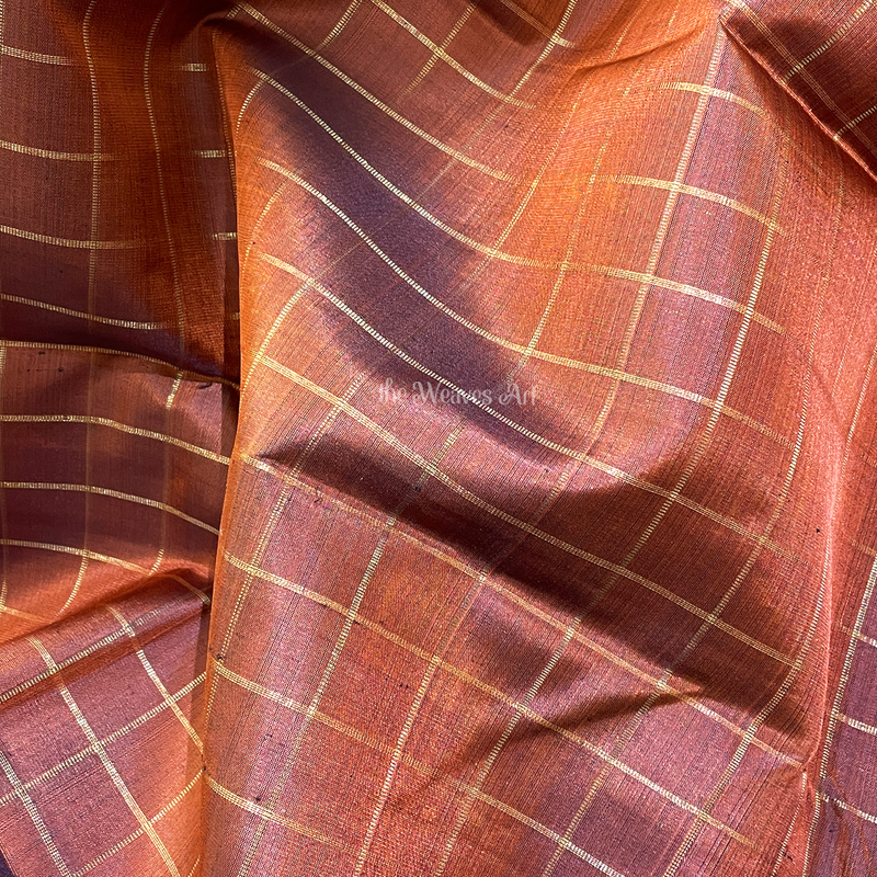 Kanchipuram Checks Pure Silk Sarees