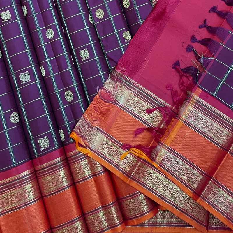 Mayil-Chakram-Kanchi Pattu Sarees