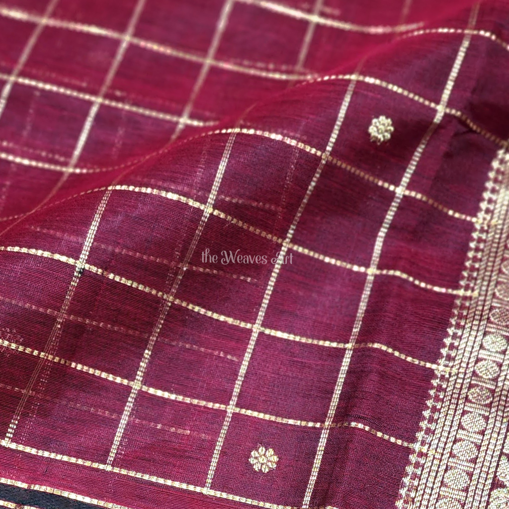 Muthu Kattam Checks Kanjivaram Sarees