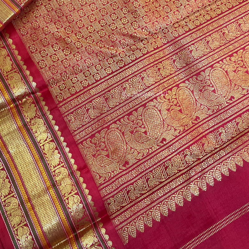 Palum Pazhamum Kattam Kanchipuram Sarees