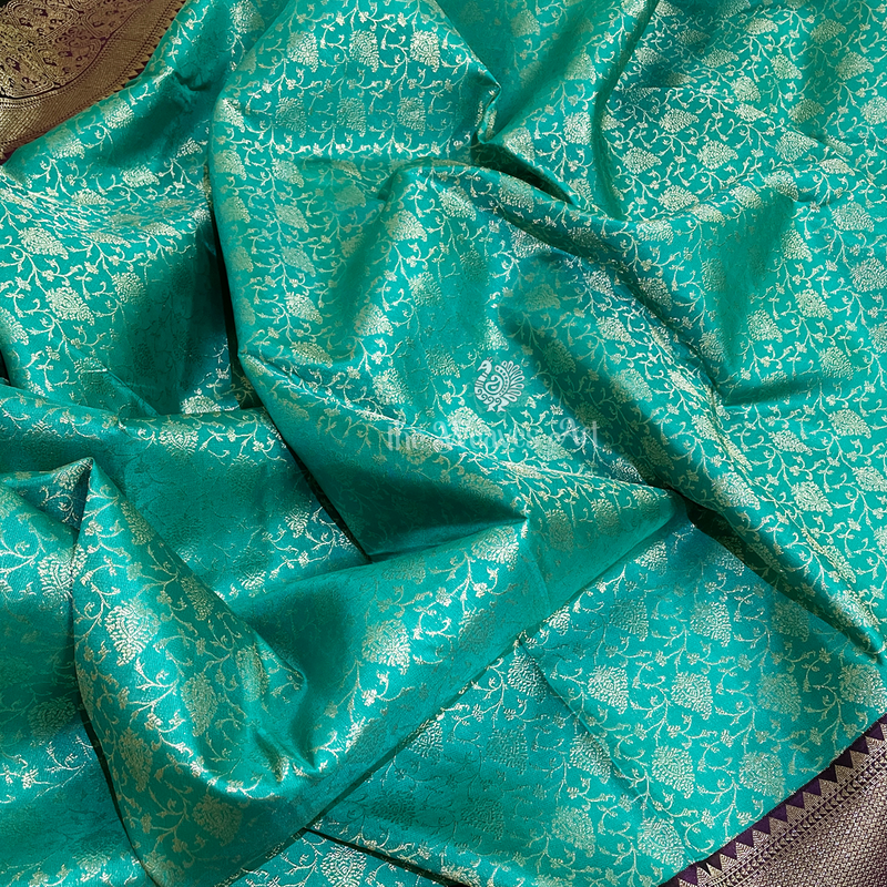 Silver and Gold Zari Kanjivaram Pattu Saree