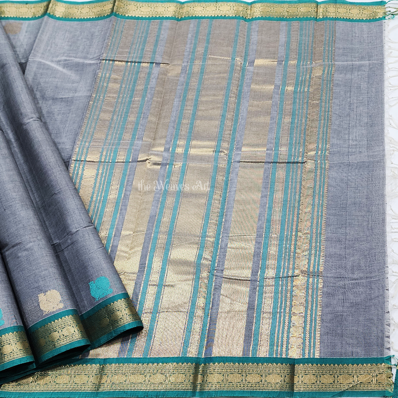 Small Border Kanchi Cotton Saree