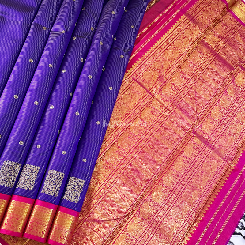 Stripes Kanchipuram Pure Silk Sarees