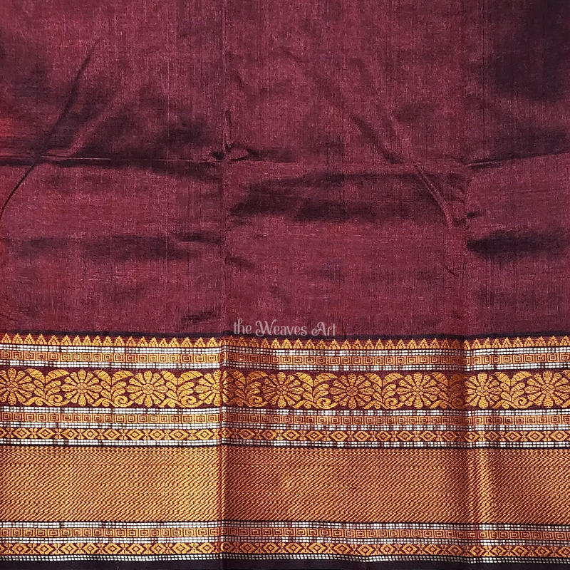 ThreadWork Kanchi Silk Cotton Saree with Blouse