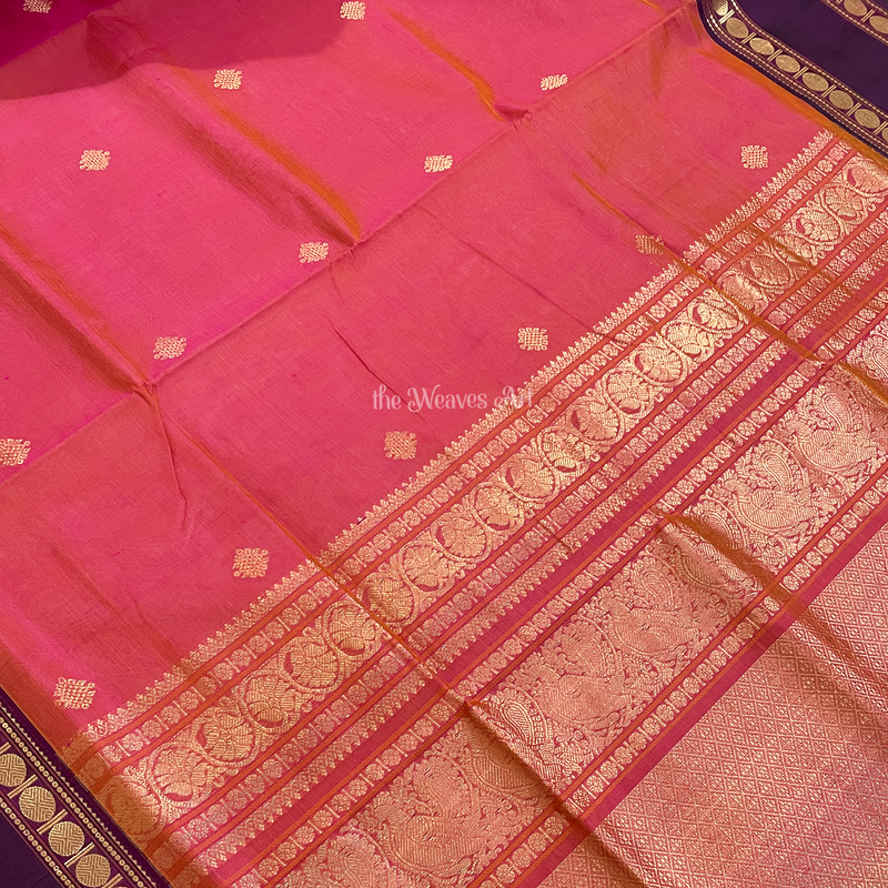 Two tone Kanchi Silk Cotton Sarees