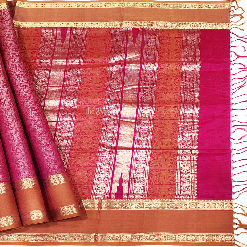 Vanasingaram-Kanchi Silk Cotton Saree