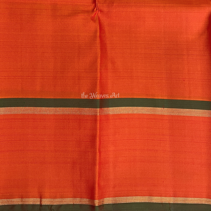 Violet-Orange Kanchipuram Sarees