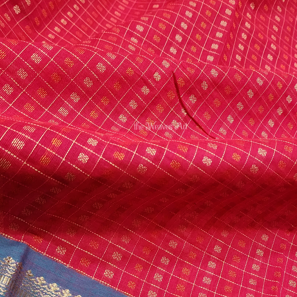 Zari 1000 Butta Kanchi Cotton Saree